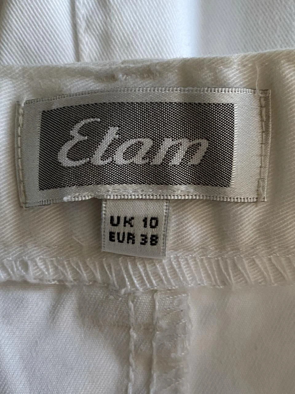 Witte ETAM rechte rok van 100% katoen T36 – Cargo chic stijl & hoge taille – photo 10